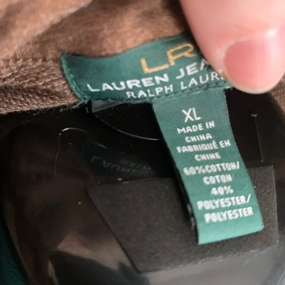 Lauren Ralph Lauren brown taupe long sleeve dress size XL - Picture 4 of 7
